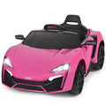 Pink 12V Electric Ride on Car with Lights MP3 H292