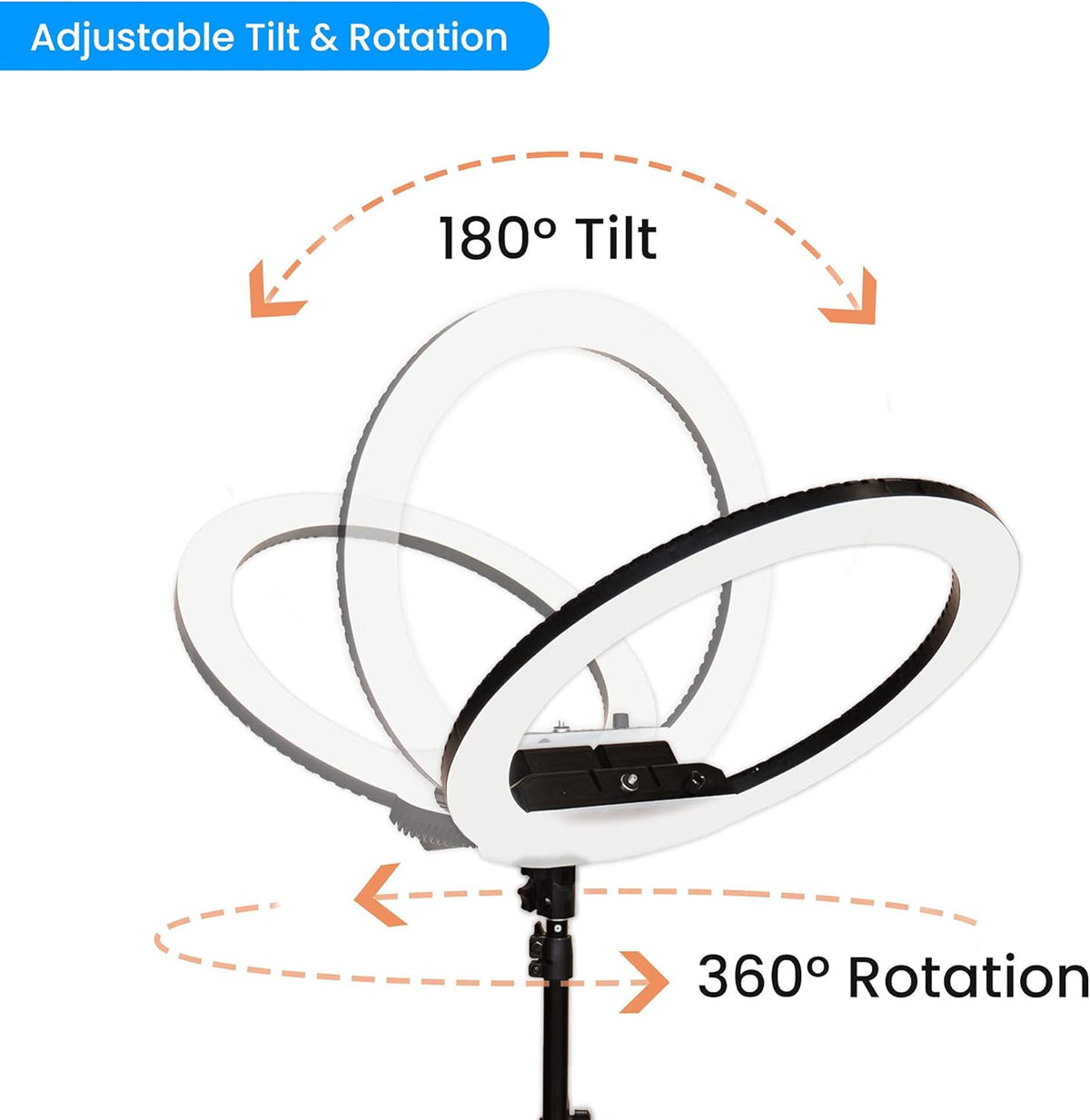 18 Cordless Bicolor Ring Light Kit with Carry Case and Stand U87811