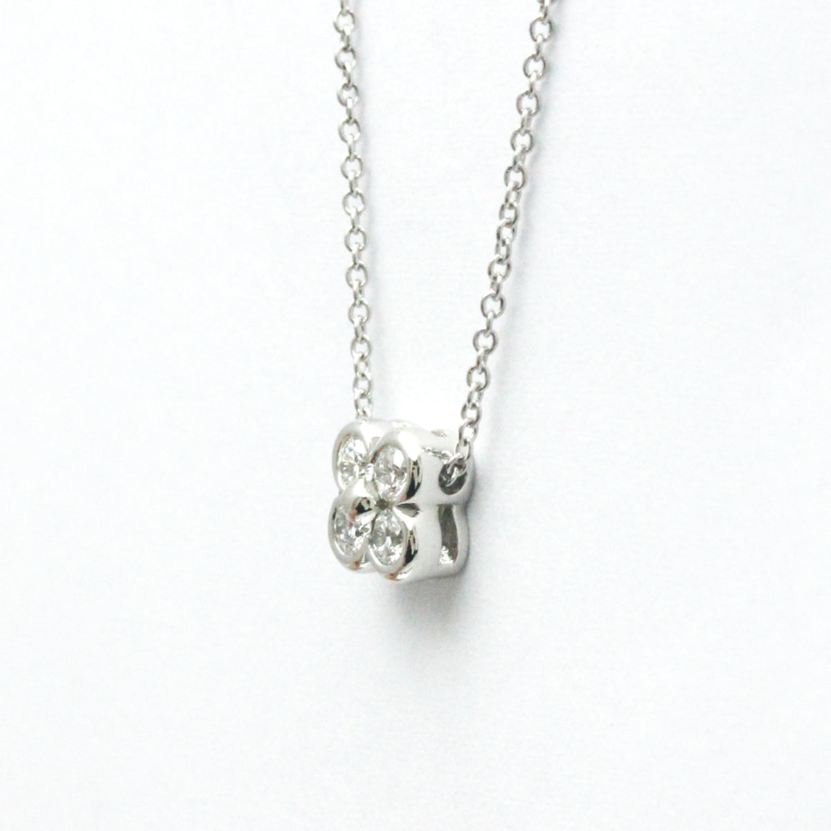 Platinum Diamond Bezel Set Necklace A580244