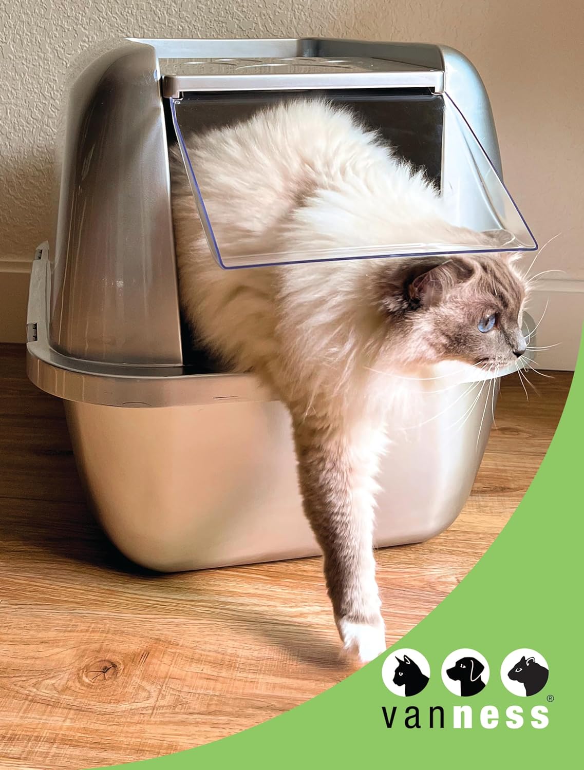 EZ Clean Jumbo Covered Cat Litter Box with Flip Top Lid E577135