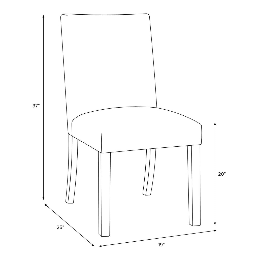 Block Print Peak Mustard Dining Chair J680