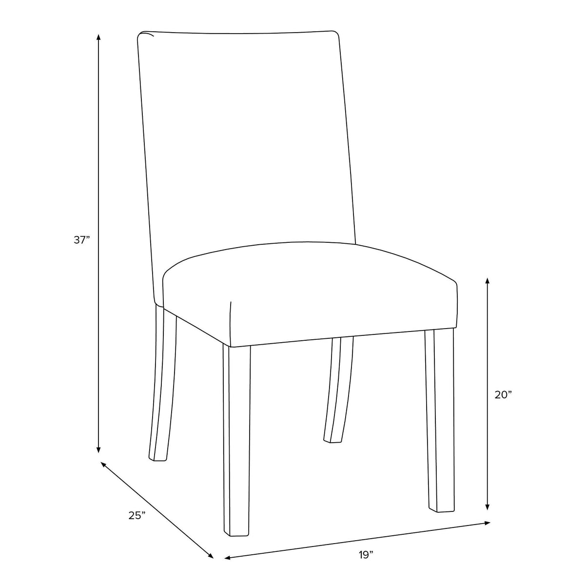 Block Print Peak Mustard Dining Chair J680