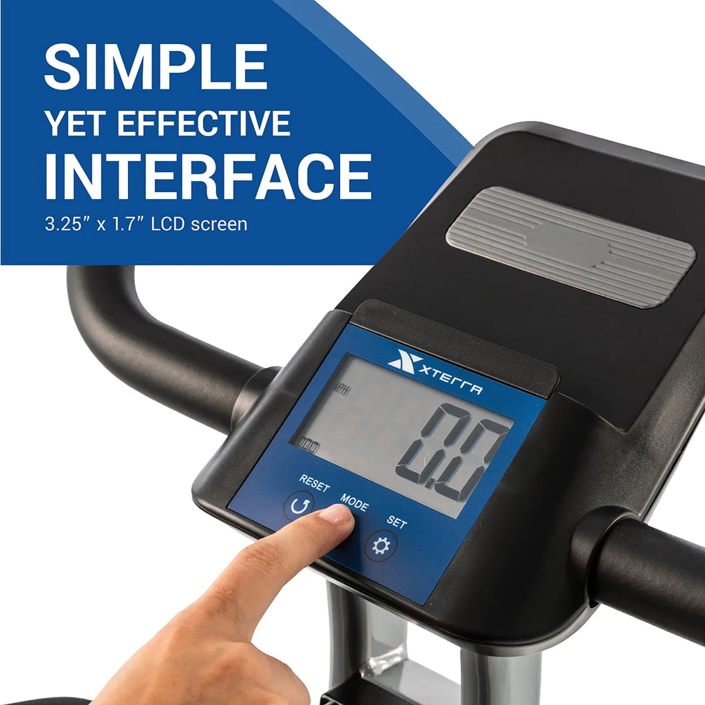 Compact Folding Stationary Bike with Padded Seat S68888