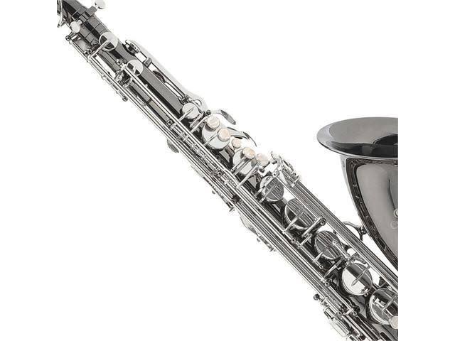 Black Nickel Plated B Flat Tenor Saxophone with Case and Mouthpiece K77045