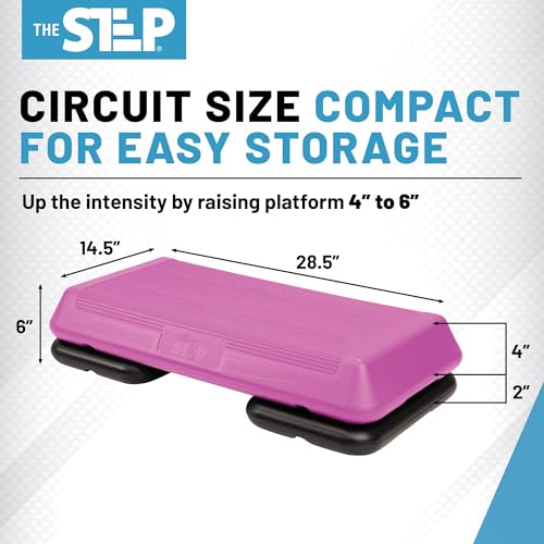 Exercise Step Platform with 2 Risers T605