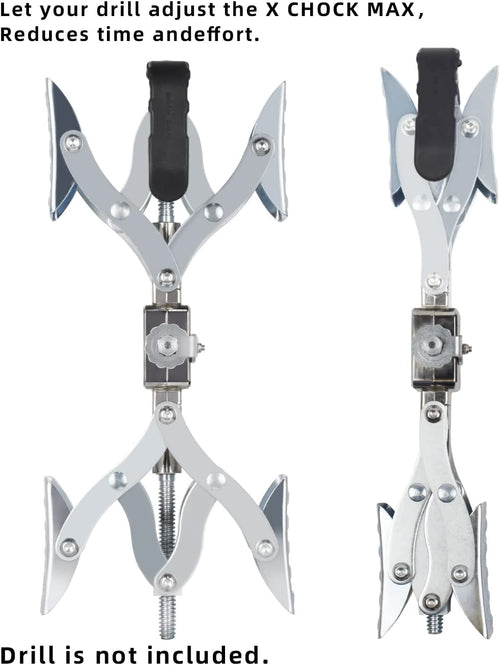 2 Pack X-Shaped Wheel Chock Stabilizer for Travel Trailers J121414