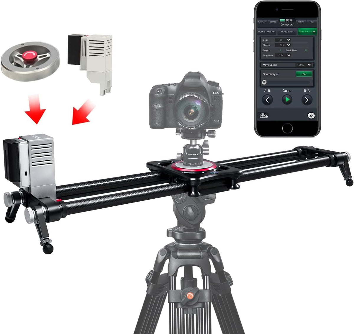 Motorized Carbon Fiber Camera Slider I66309