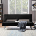 Black Pu Futon Sofa Bed S32518