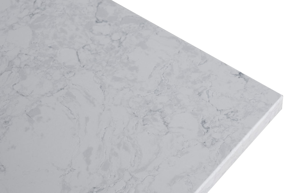 37in Grey Engineered Stone Vanity Top with Ceramic Sink P721