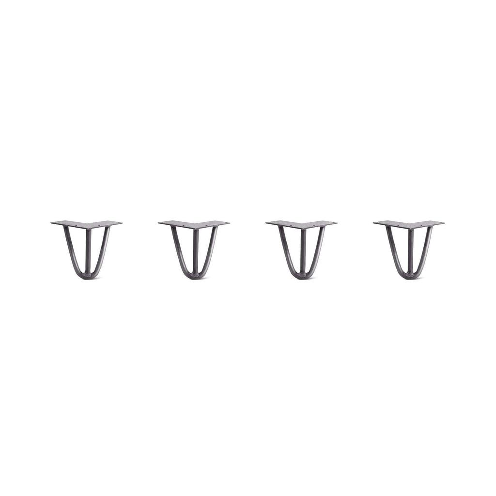 Raw Steel Hairpin Legs Set of 4 J582554