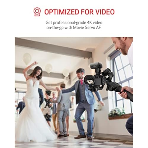 Mirrorless Camera with Lens, Tripod and Microphone, 24.2 Megapixel, 4K Video, Black R981