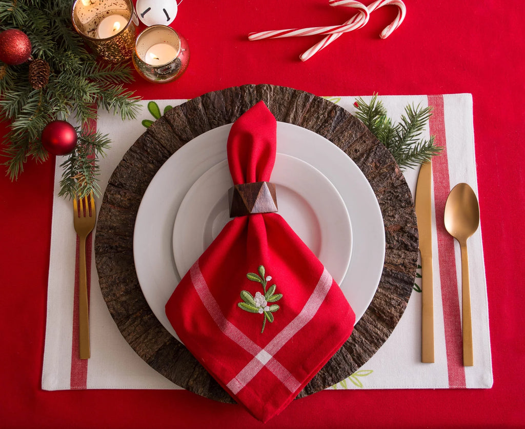 Set of 6 Printed Cotton Placemats I62402