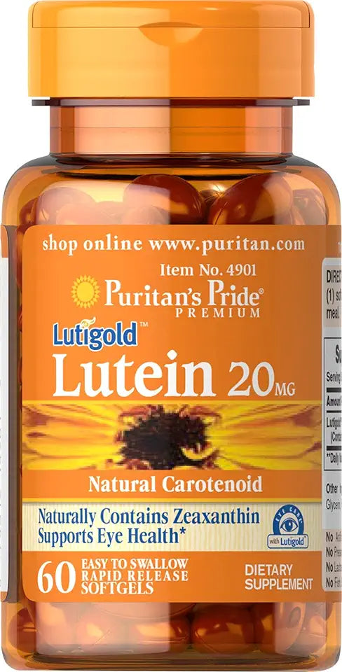 Lutein 20 mg with Zeaxanthin 60 Softgels X2635