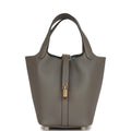 18 Clemence Leather Bucket Bag Q3048