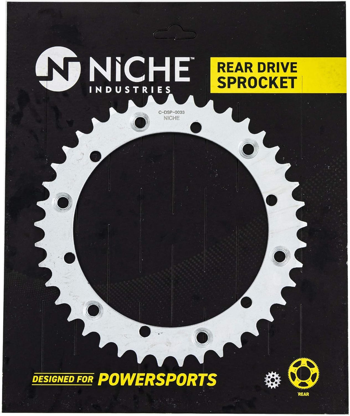 Drive Sprocket Chain Combo Front 14 Rear 41 Tooth 520NZ Standard 104 Links Pack of 2 Y4491
