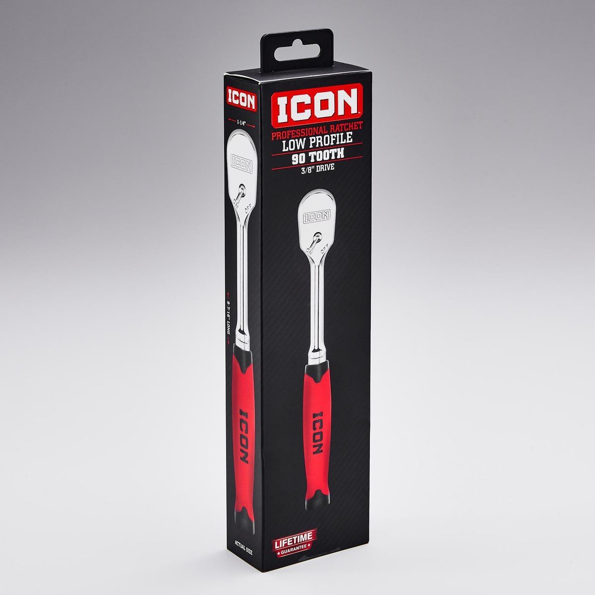 3/8 in. Drive Low-Profile Ratchet with Comfort Grip J3571