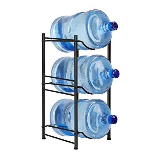 Black 3 Tier Heavy Duty Water Jug Storage Rack V494484
