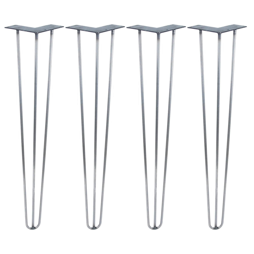 Raw Steel Hairpin Legs Set of 4 J582554