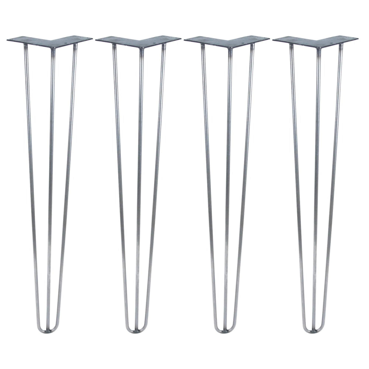 Raw Steel Hairpin Legs Set of 4 J582554