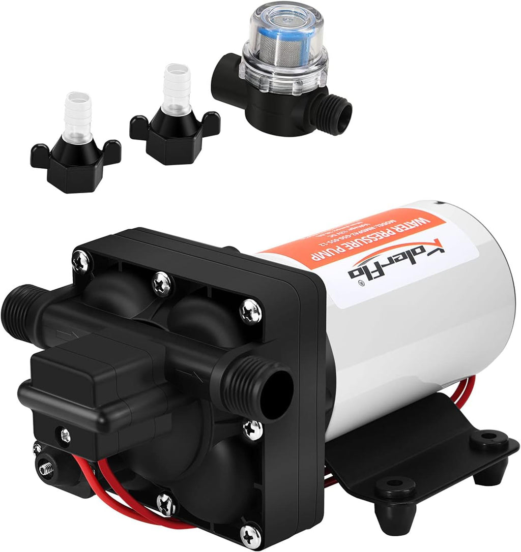 12V DC 5.0 GPM 55 PSI Self Priming Water Pressure Booster Pump P695865