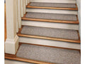 Set of 12 Adhesive Carpet Stair Treads - Pebble Beige - 8 in. x 30 in. L503194