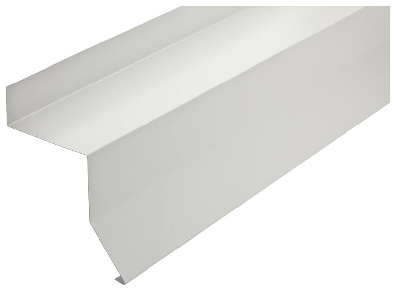 White Steel Box Rail End Cap Y43365