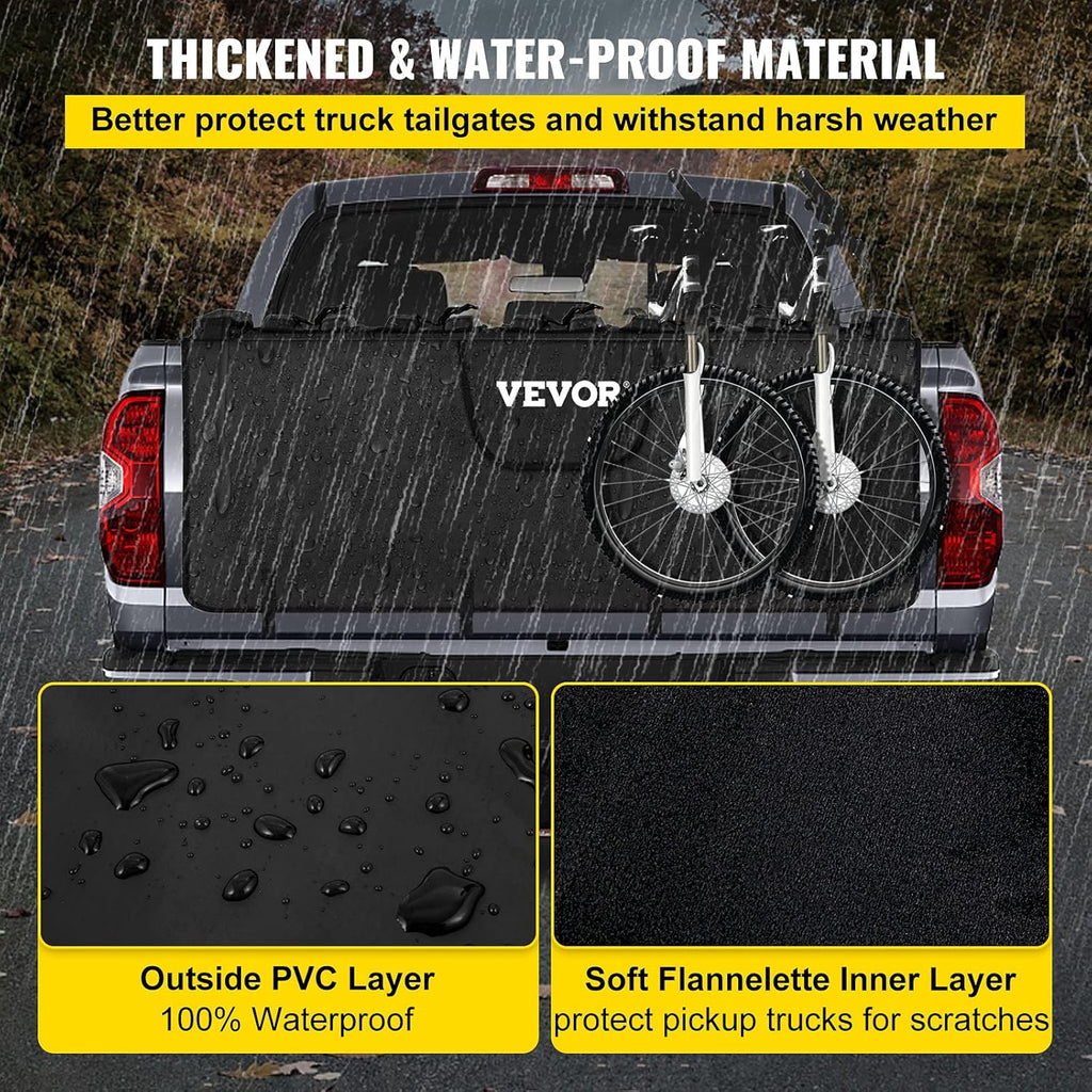 Tailgate Pad for Bikes, Carries UP to 5 Mountain Bikes, 54 Bike Pickup Pad D23599