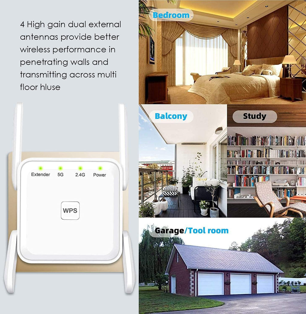 WiFi Extender 1200Mbps Pack of 2 with Ethernet Port G414518