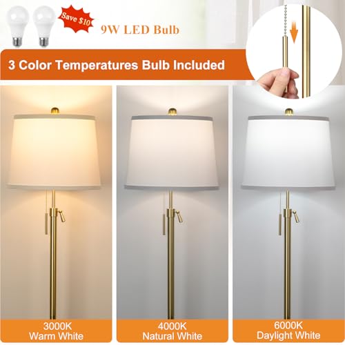 Black Set of 2 Height Adjustable 3-Way Dimmable Table Lamps Q5881