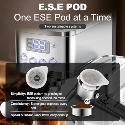 Espresso and Cappuccino Machine with Automatic Milk Frother W96828