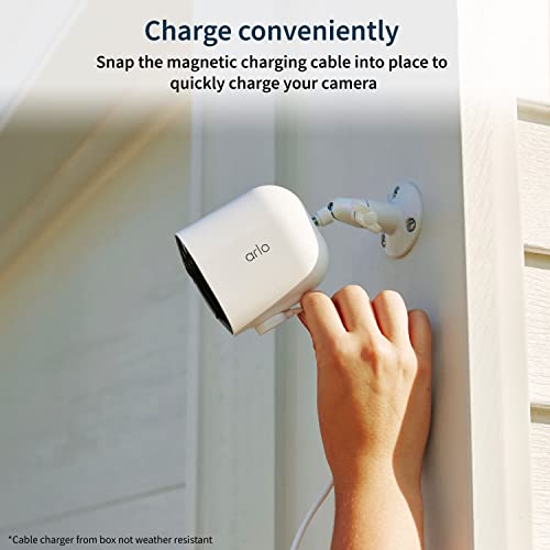 White 2K HDR Wireless Security Camera 4 Cameras A739