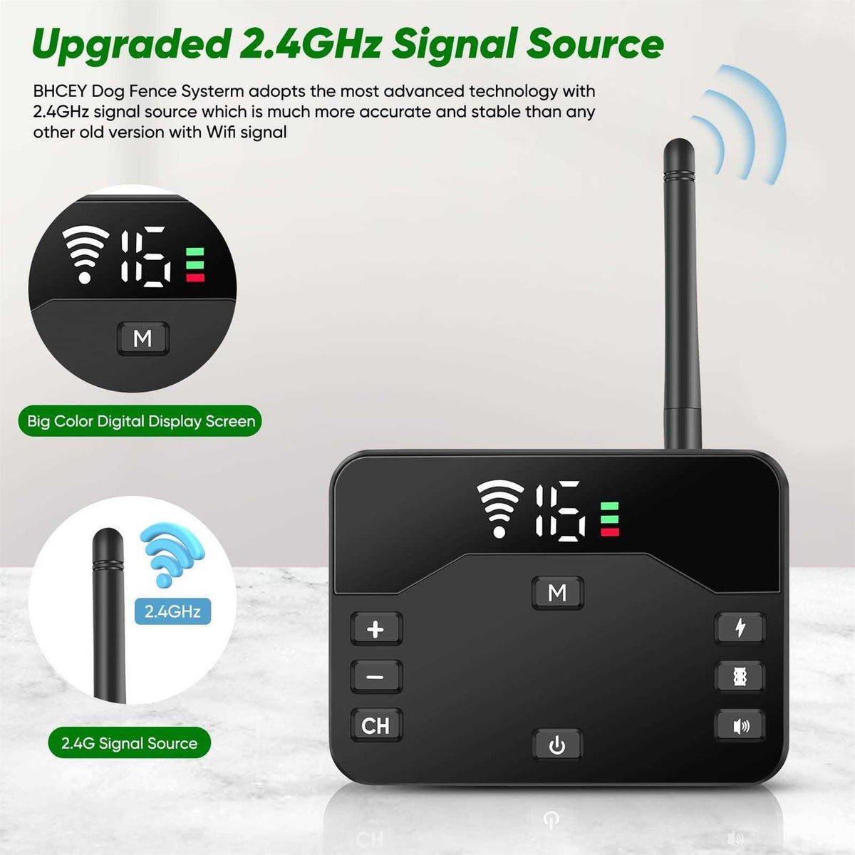 Wireless Dog Fence & Remote Training Collar G3659