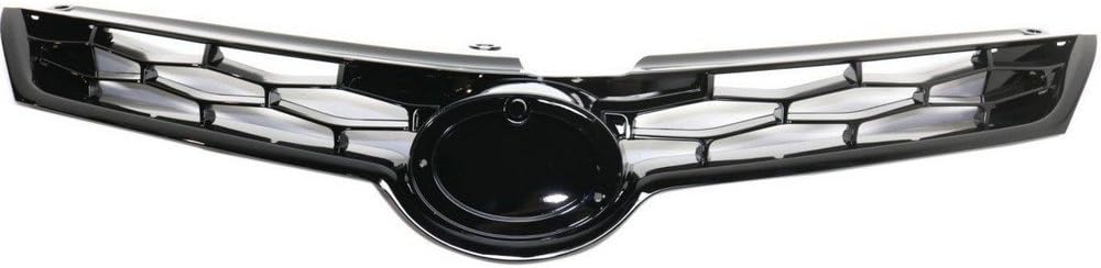 Front Grille Grill Plastic Black Pack of 2 J877