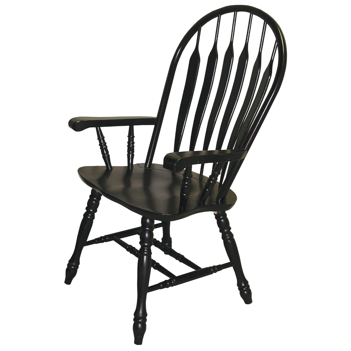 Black Cherry Distressed Antique Dining Chair S192