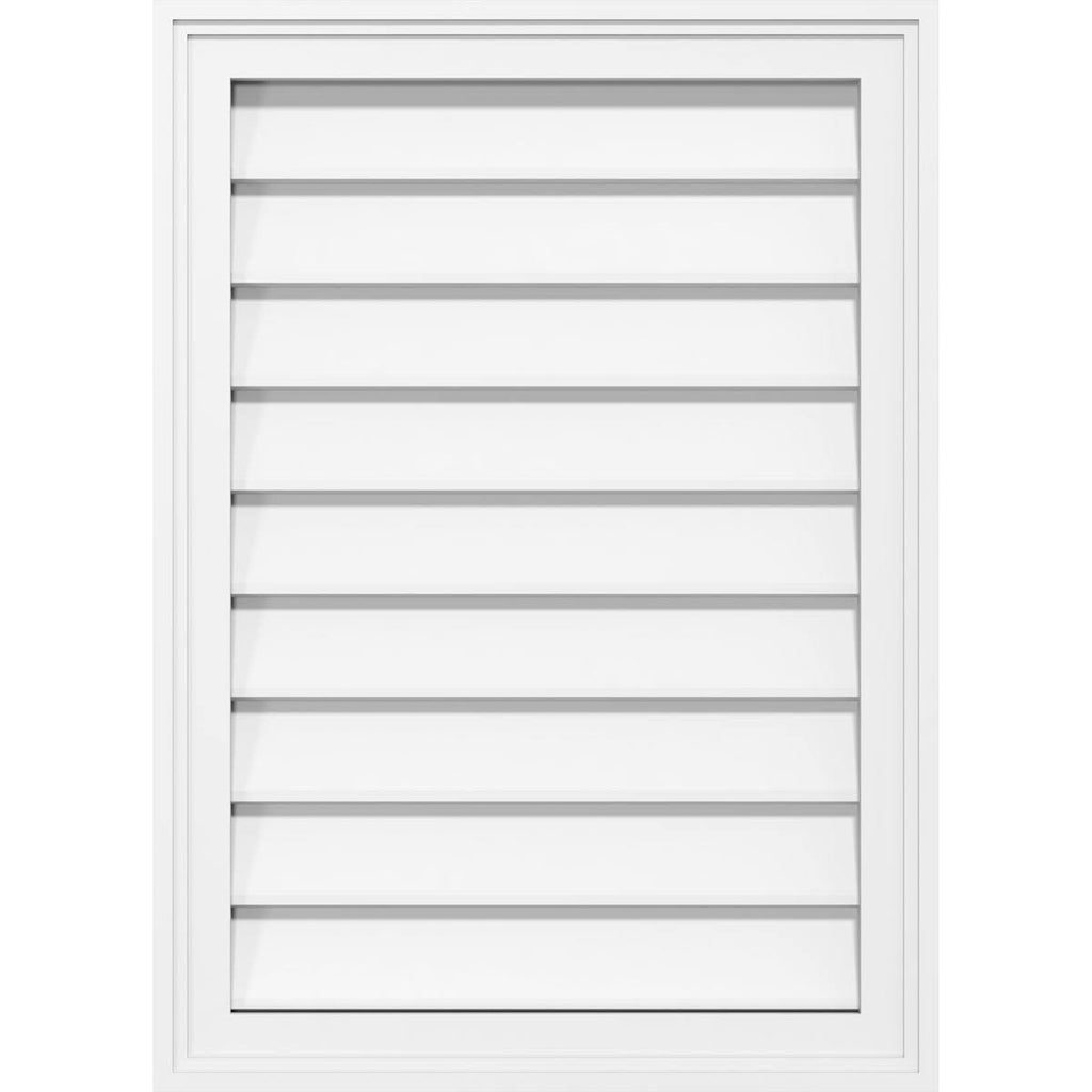PVC Gable Vent with Brickmold Q766