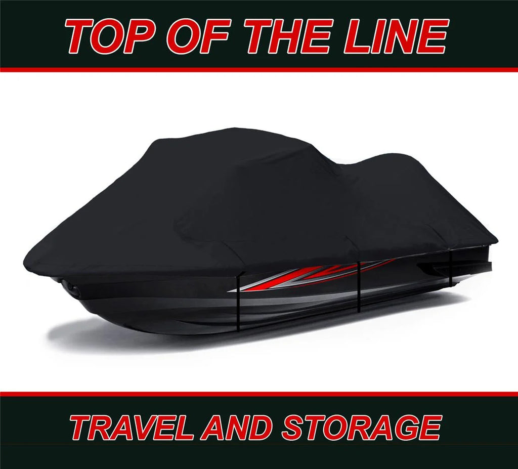 Black 600 Denier Jet Ski PWC Cover 2 Seater Z245977