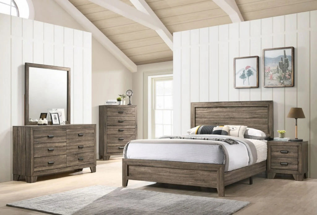 Grey 4Pc Full Size Bedroom Set M39575