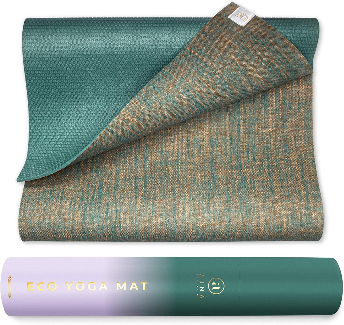 Organic Jute Yoga Mat with Carrying Strap, 72 Inch, 5mm, Pack of 2 G8005