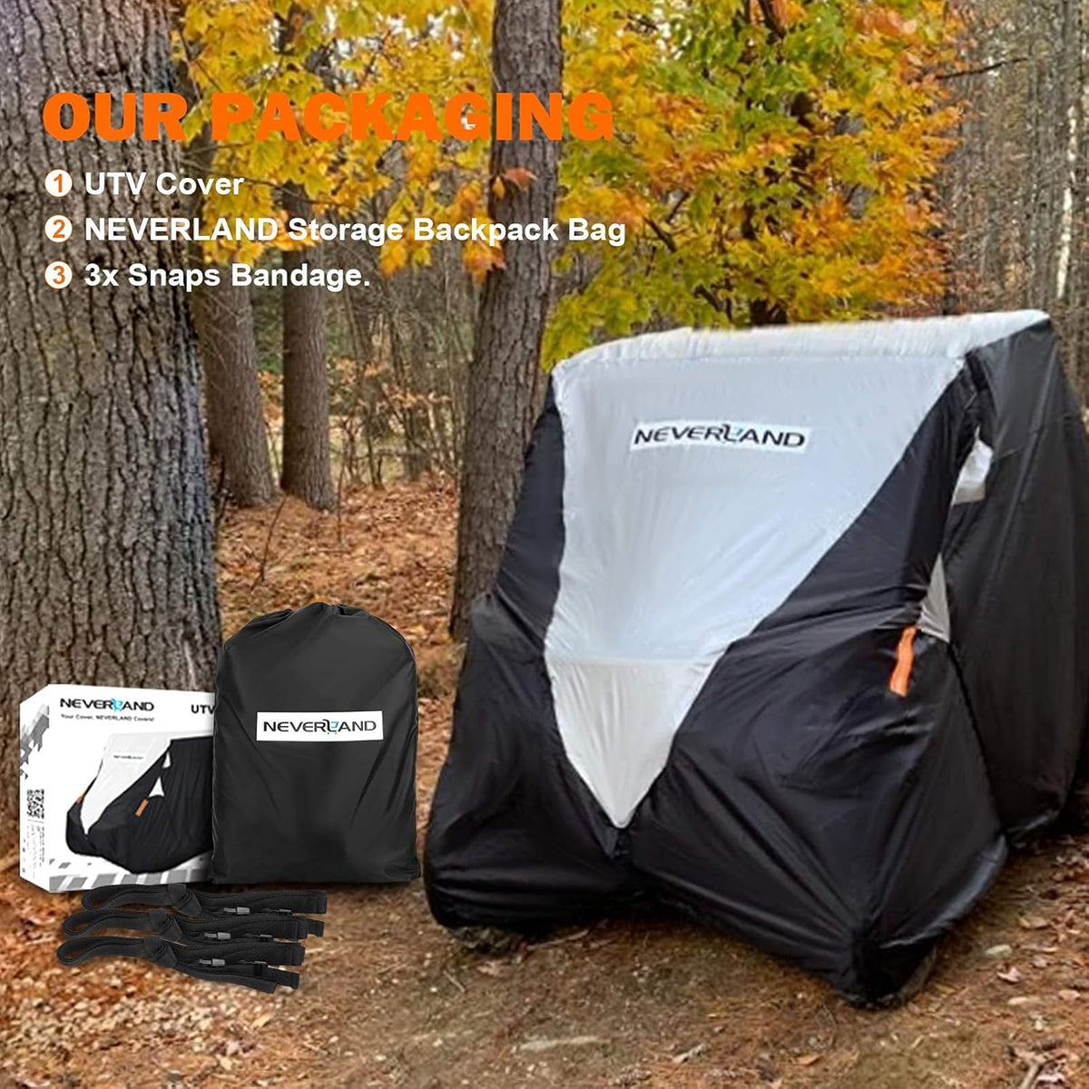 UTV Cover Waterproof 420D Heavy Duty Pack of 2 M266915