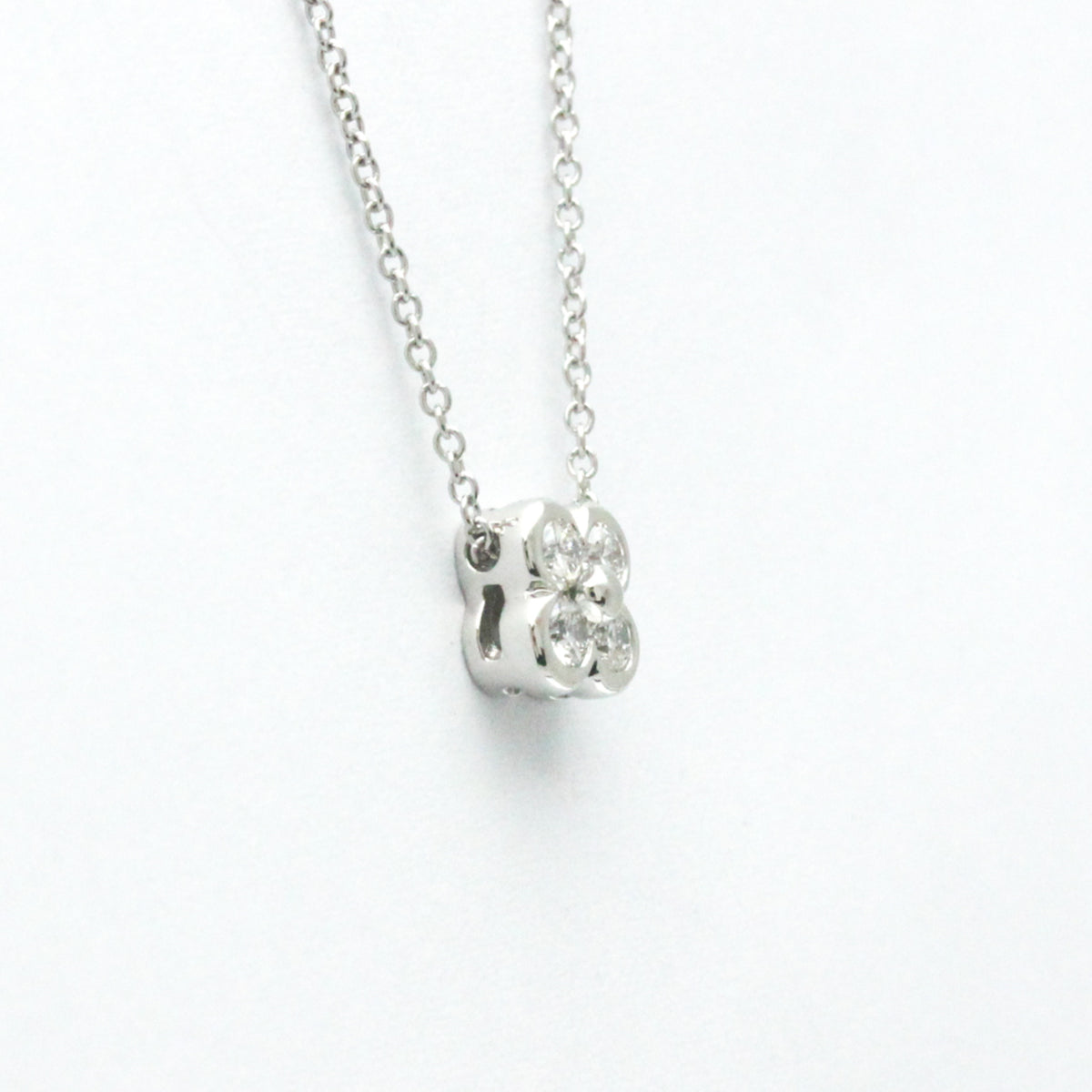 Platinum Diamond Bezel Set Necklace A580244