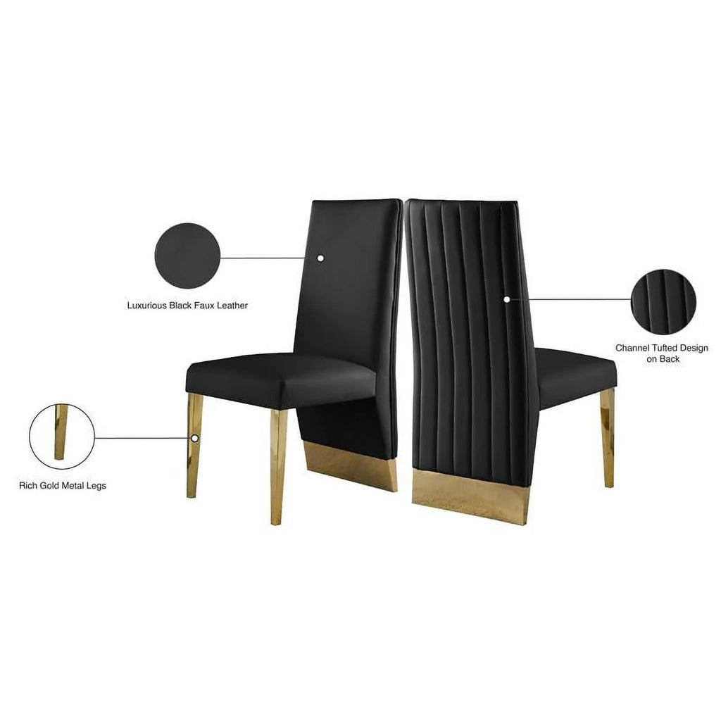 Black Dining Chair Set of 2 S76781