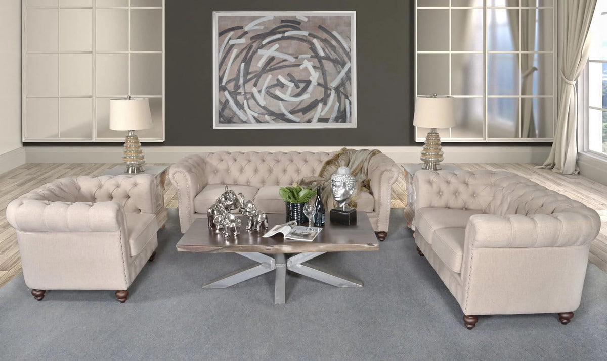 Dark Linen Sofa K2343