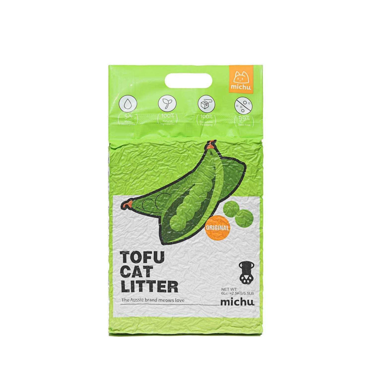 Natural Clumping Tofu Cat Litter 5.5lb F681266