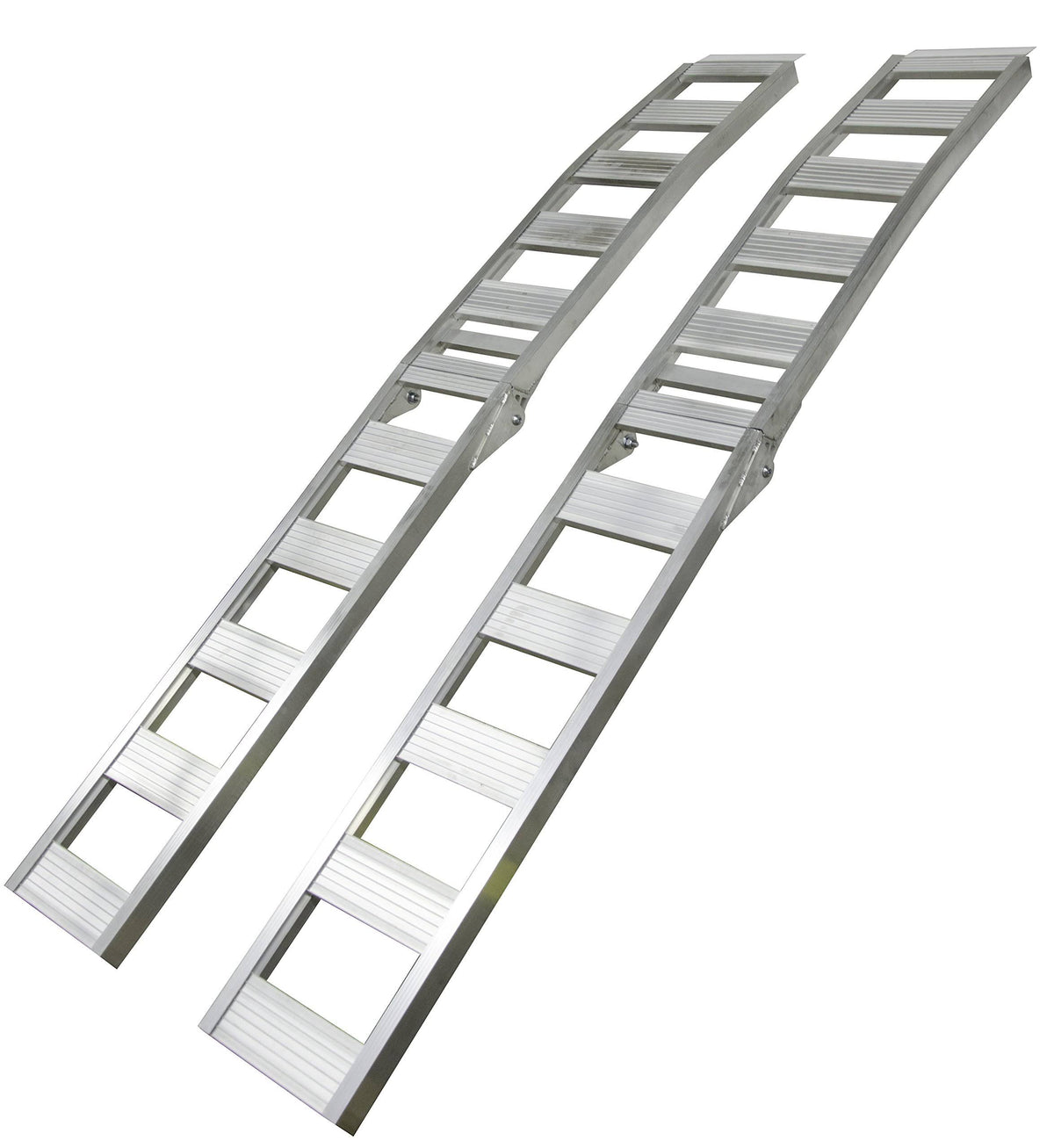 Folding Arched Aluminum Ramp 12" x 90" 750lb 2 Pack L531