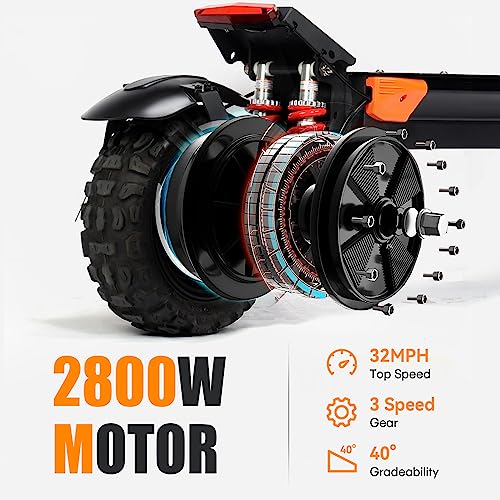 60V 15/30Ah Battery 11" Off-Road Tire Electric Scooter E75604