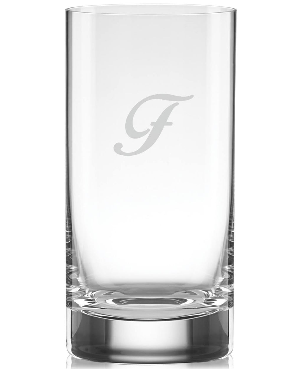 Set of 4 Script Letter Highball Glasses X4045