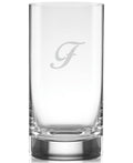 Set of 4 Script Letter Highball Glasses X4045
