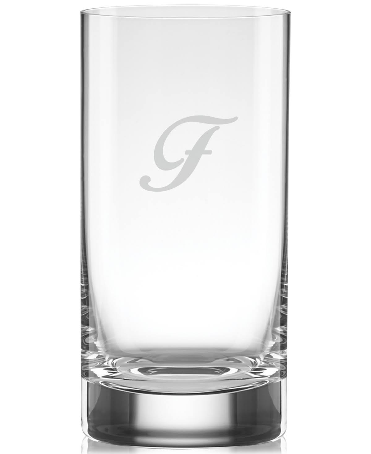 Set of 4 Script Letter Highball Glasses X4045
