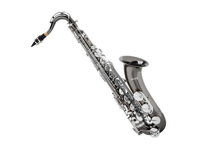 Black Nickel Plated B Flat Tenor Saxophone with Case and Mouthpiece K77045