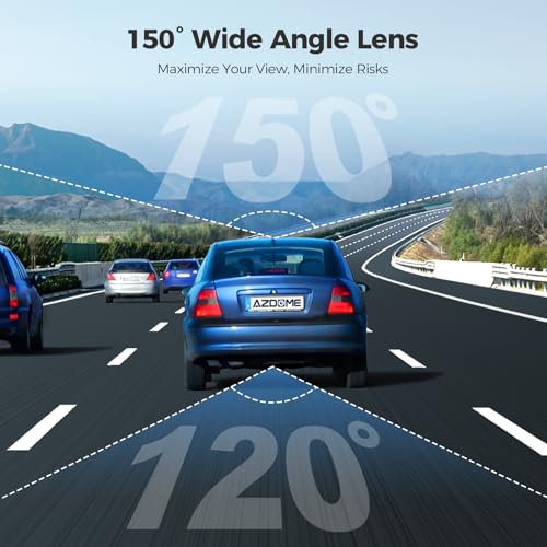 Dual Dash Cam Front and Rear with 64GB Card P868
